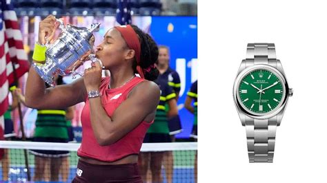 what watch does coco gauff wear|coco gauff rolex.